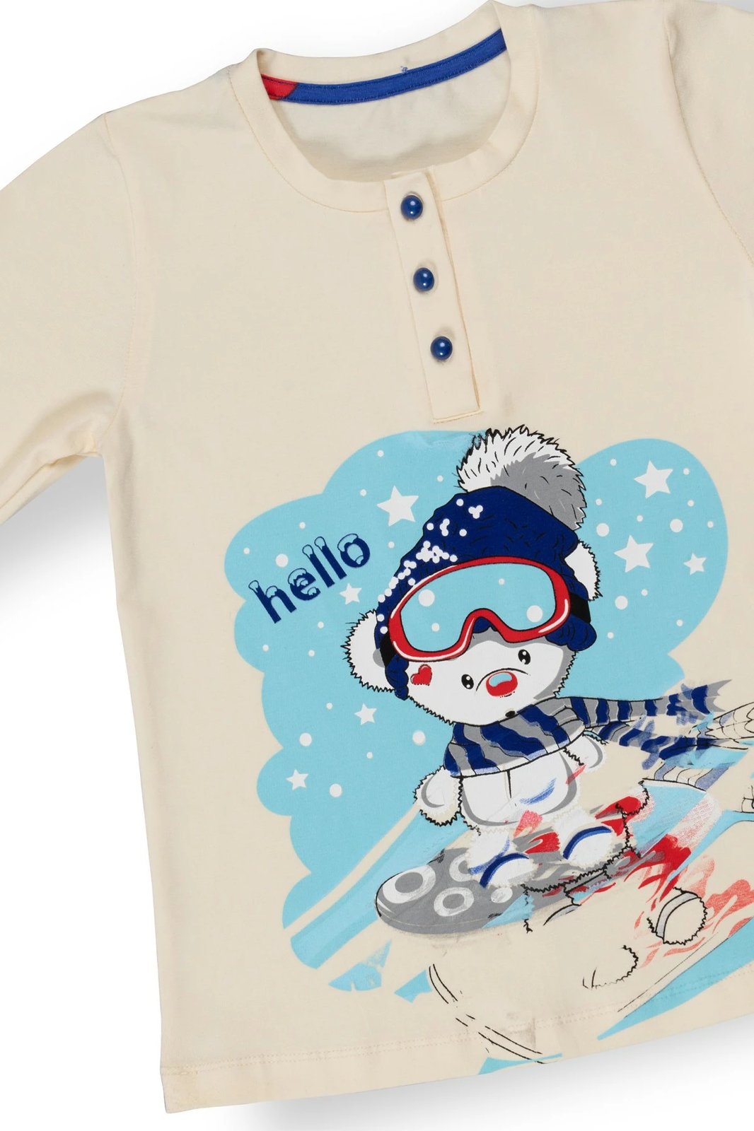 Pizhama për fëmijë Jumeon, 002-000718001, ngjyrë blu e errët