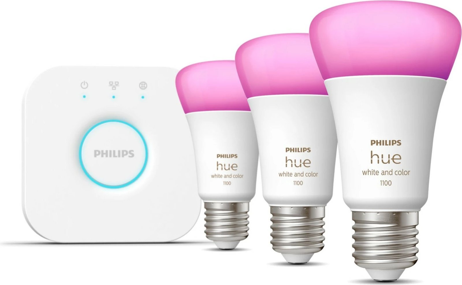 Dritë e mençur Philips Hue White and colour ambience Starter kit E27, Bluetooth/Zigbee, Bardhë Dritë e mençur Philips Hue White and colour ambience Starter kit E27, Bluetooth/Zigbee, Bardhë
