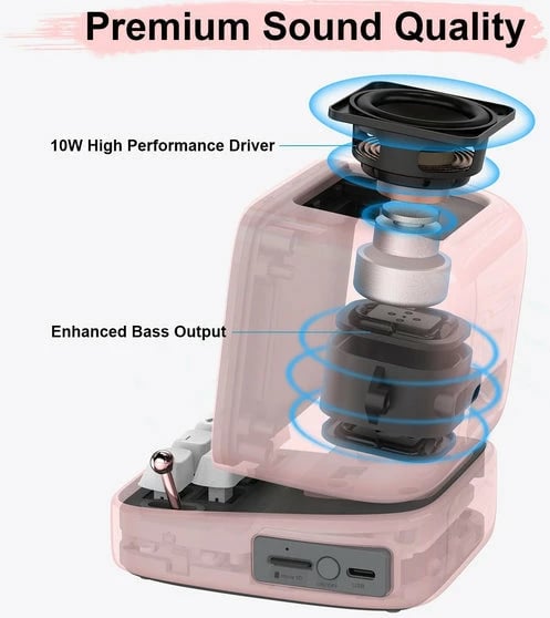 Altoparlant DIVOOM DitooPro (Pembe)