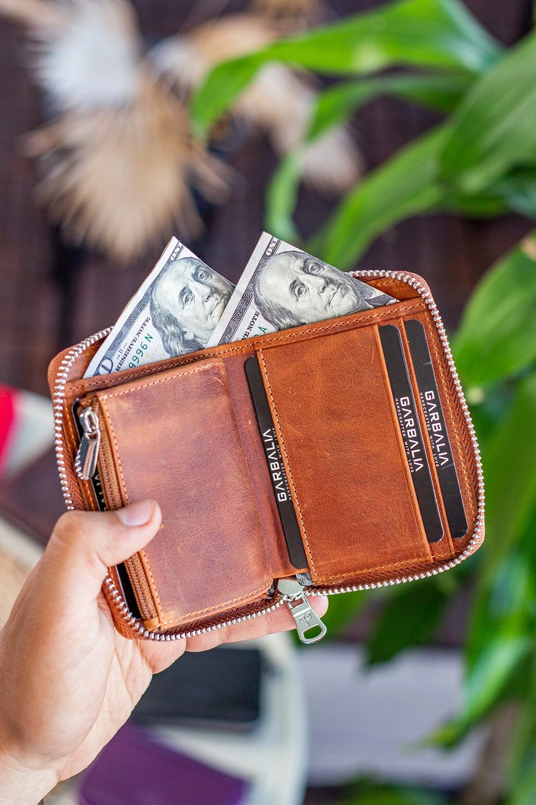 Portofol unisex Zoozie Bags, Sydney, ngjyrë kafe e hapur