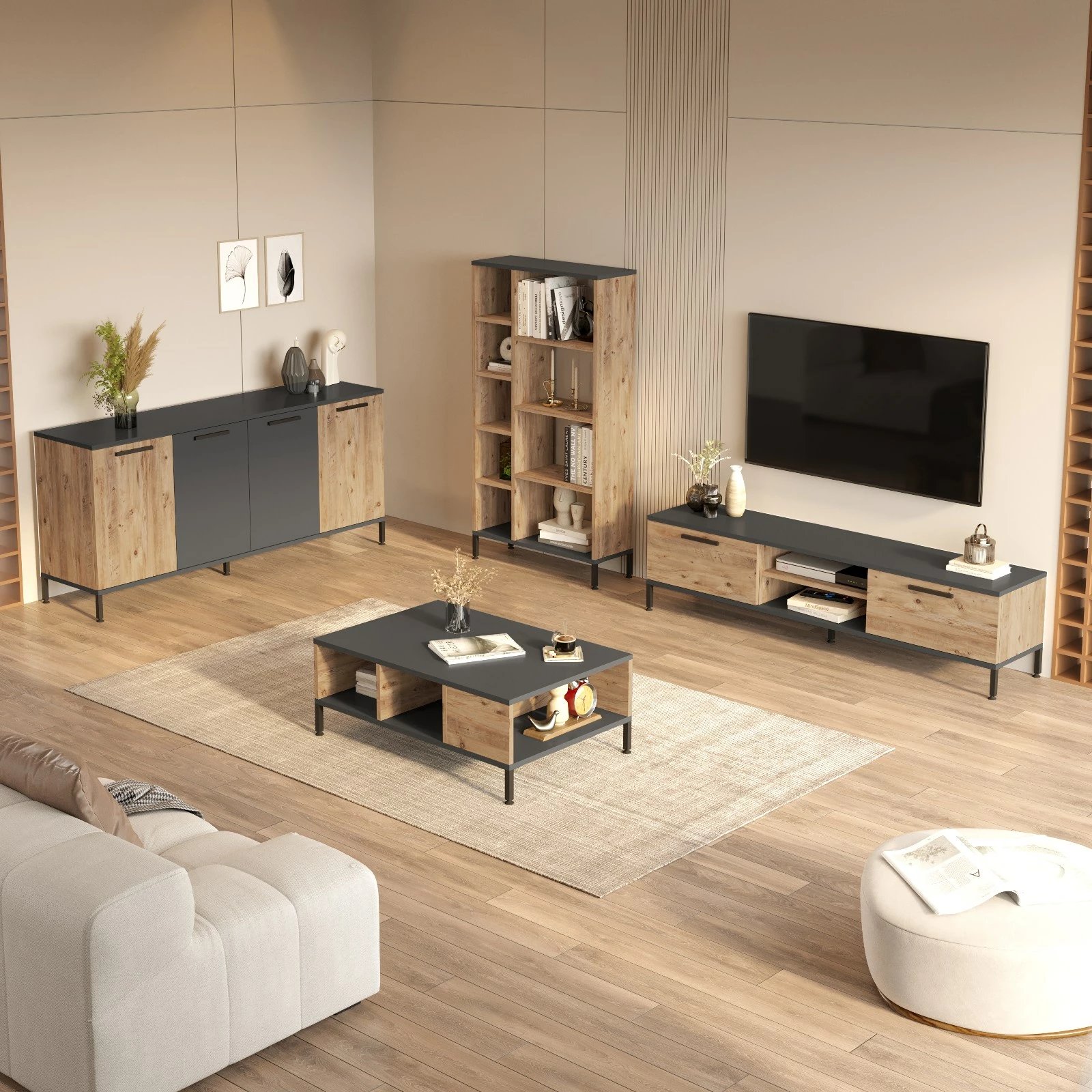 Set mobiljesh për dhomë dite, Hanah Home, Rl6-Aa