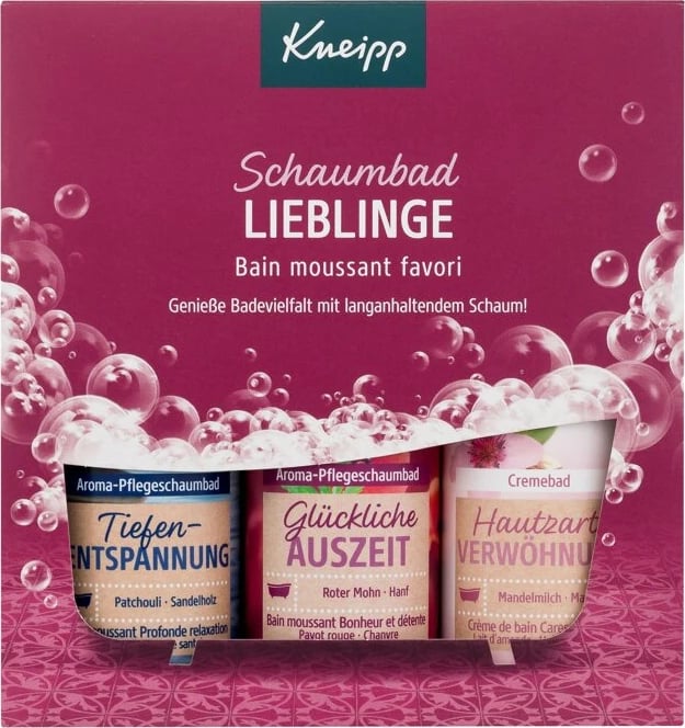Set shkumë për banjë unisex Kneipp 3x100ml
