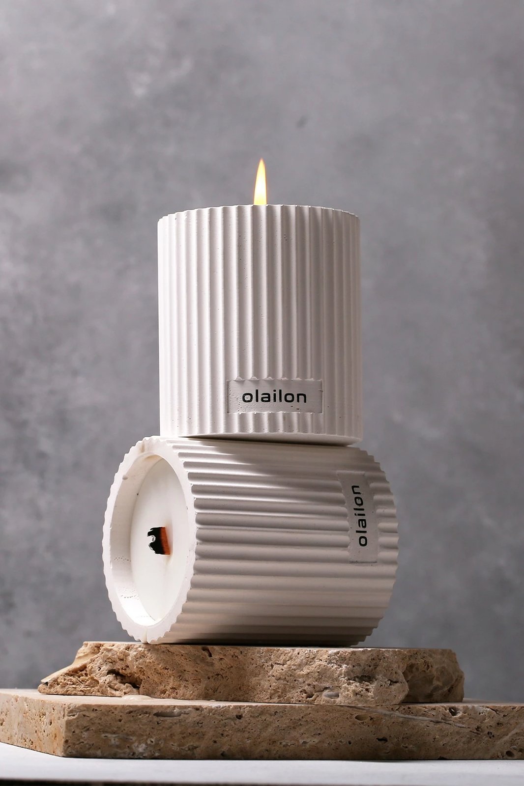 Qiri dekorativ Aberto Design Damla, i bardhë