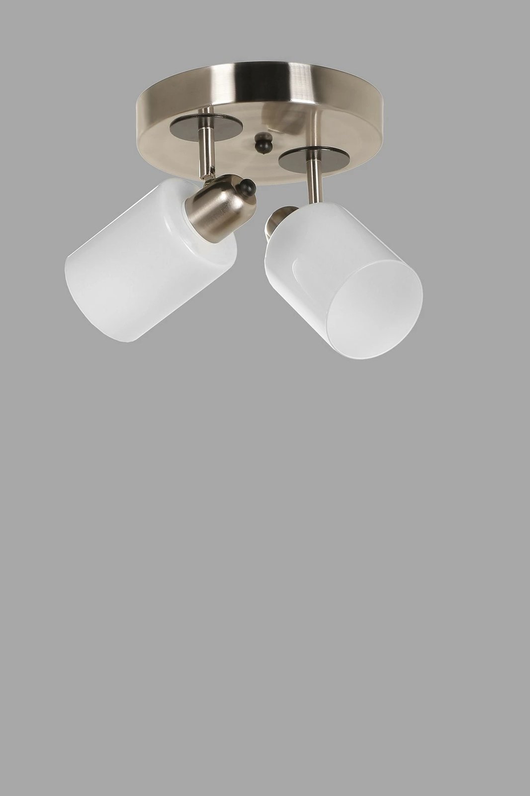 Llambë tavani Opviq, Nomi 2, tepsi, krom mat, xham i bardhë