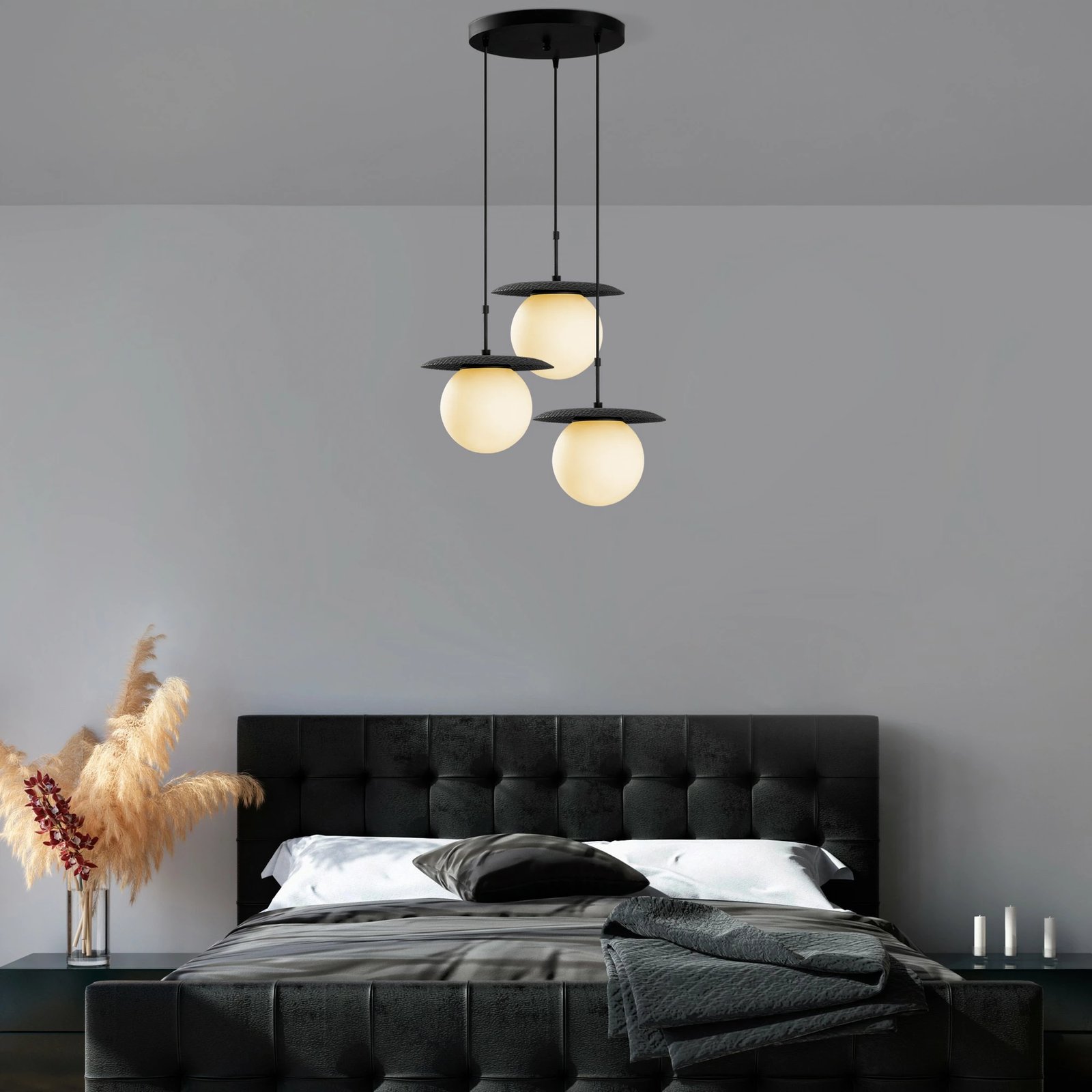 Llambë tavani Opviq, Anemon - 13832, ngjyrë e zezë