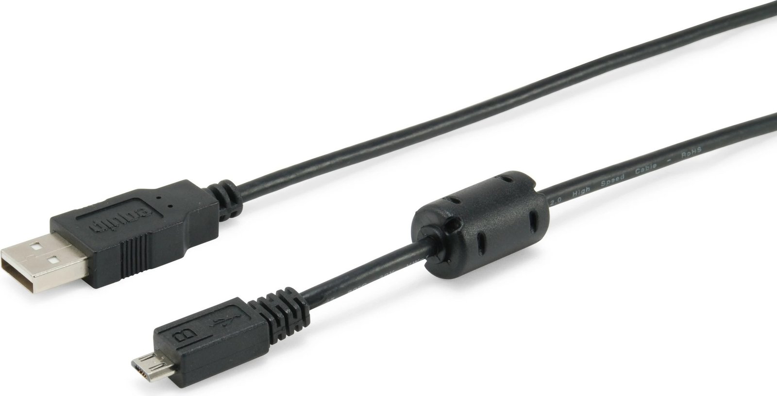 Kabëll USB 2.0 Equip, 1.8m, USB A në Micro-USB B, i zi
