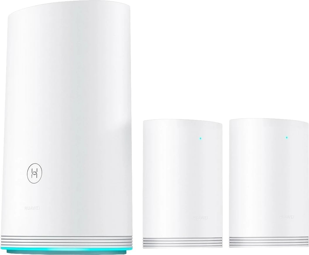 Router HUAWEI WiFi Q2 Pro (1 bazë + 2 satelitë), dual-band, Wi-Fi 5, 1167 Mbps, i bardhë