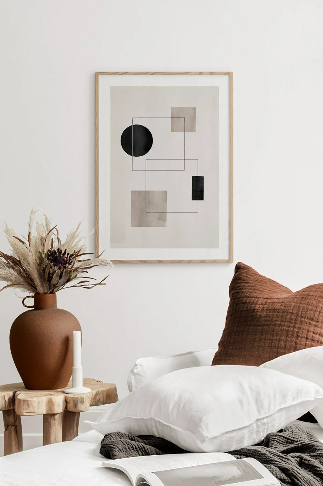 Pikturë dekorative me kornizë, Wallity, Tekhamcerceve76, shumëngjyrëshe, 33x48cm