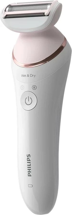 Epilator Philips BRE730/10, seria 8000, bardhë-rozë