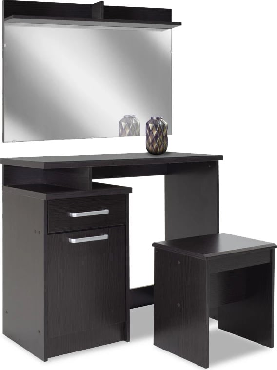 Tualet me pasqyrë dhe stol Olympus, ngjyrë wenge