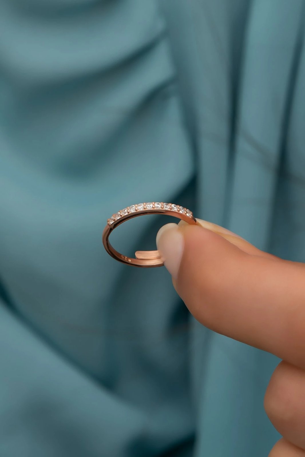 Unazë argjendi, ngjyrë rozë ari, Jumeon, NRZ99707