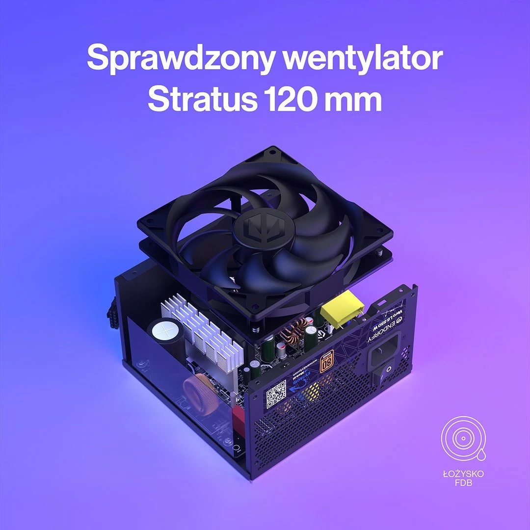 Furnizues energjie ATX, Endorfy Vero L6 EY7A016, 550W, 80 Plus Bronze, ATX 3.1, PCIe 5 (12V-2x6)