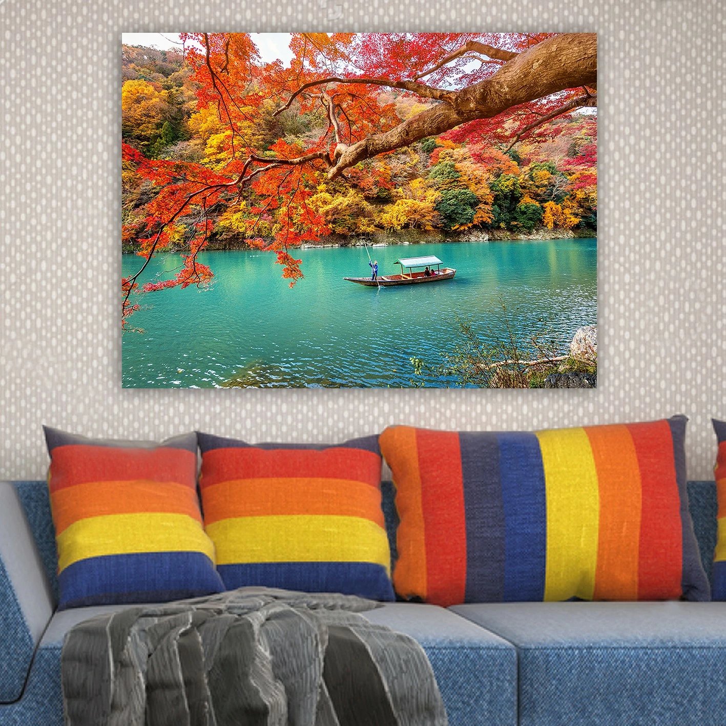 Pikturë dekorative në kanavacë, shumëngjyrëshe, 70x100cm, 771197707_70100