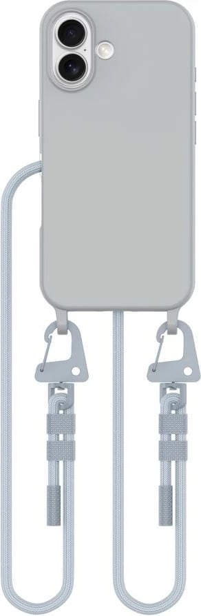 Mbështjellës Tech-Protect Magnecklace për iPhone 15 Pro Max, MagSafe, Gri me litar