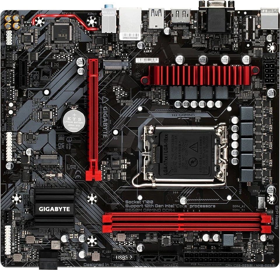 Pllakë amë GIGABYTE B660M GAMING DDR4, Intel B660