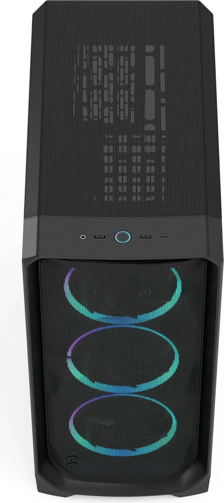 Kasë Fractal Design Meshify 3, RGB, Tempered Glass, e zezë