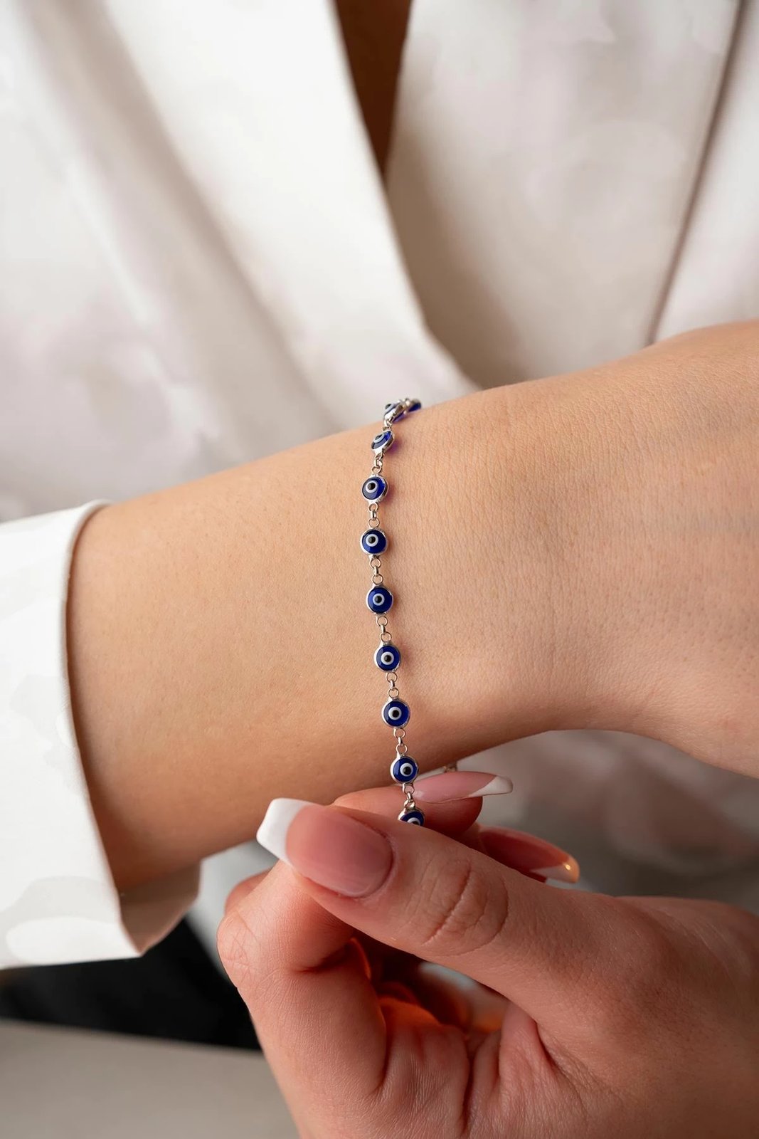 Byzylyk argjendi Jumeon, ngjyrë argjendi dhe kaltër, NRZ1000337