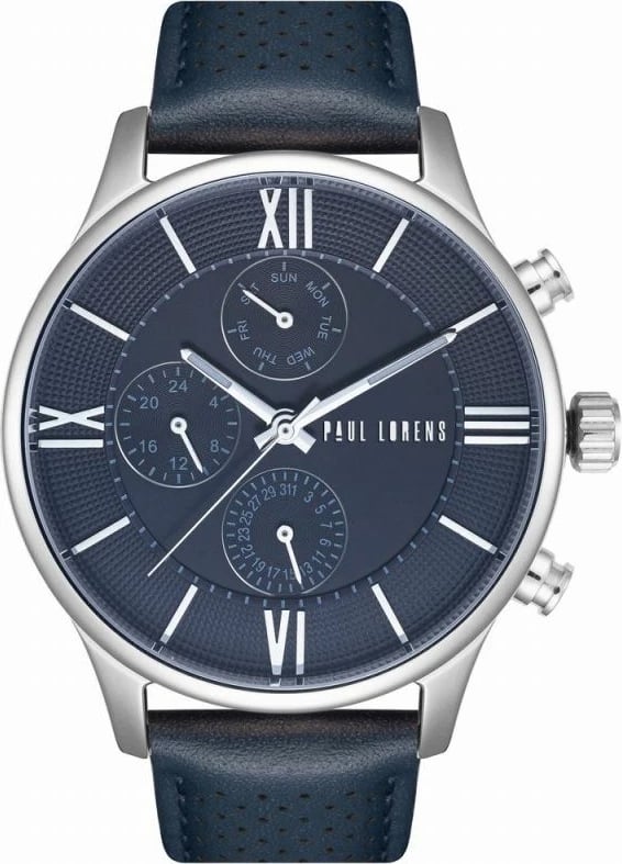 Orë dore për meshkuj Paul Lorens, argjendtë e kaltër