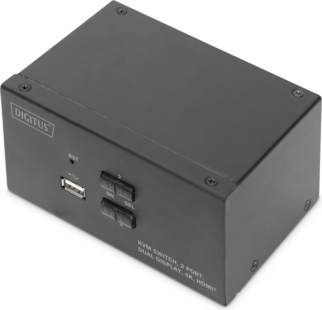Switch DIGITUS DS-12860, KVM, audio, USB