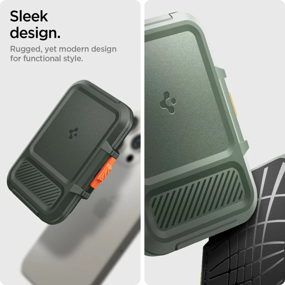 Mbështjellës Spigen Lock Fit MagSafe për karta, i gjelbër