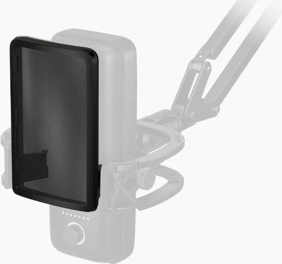 Filtër pop Elgato Wave, për mikrofon Wave:1/Wave:3, ABS/çelik, i zi