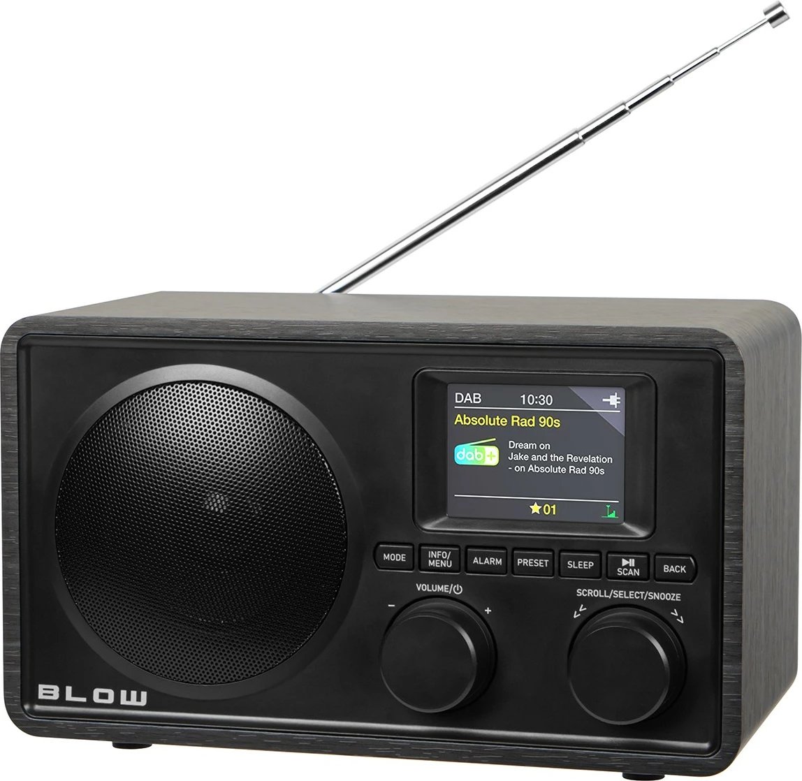 Radio, BLOW, RK5, DAB+/FM, Bluetooth, USB, 3W, e zezë
