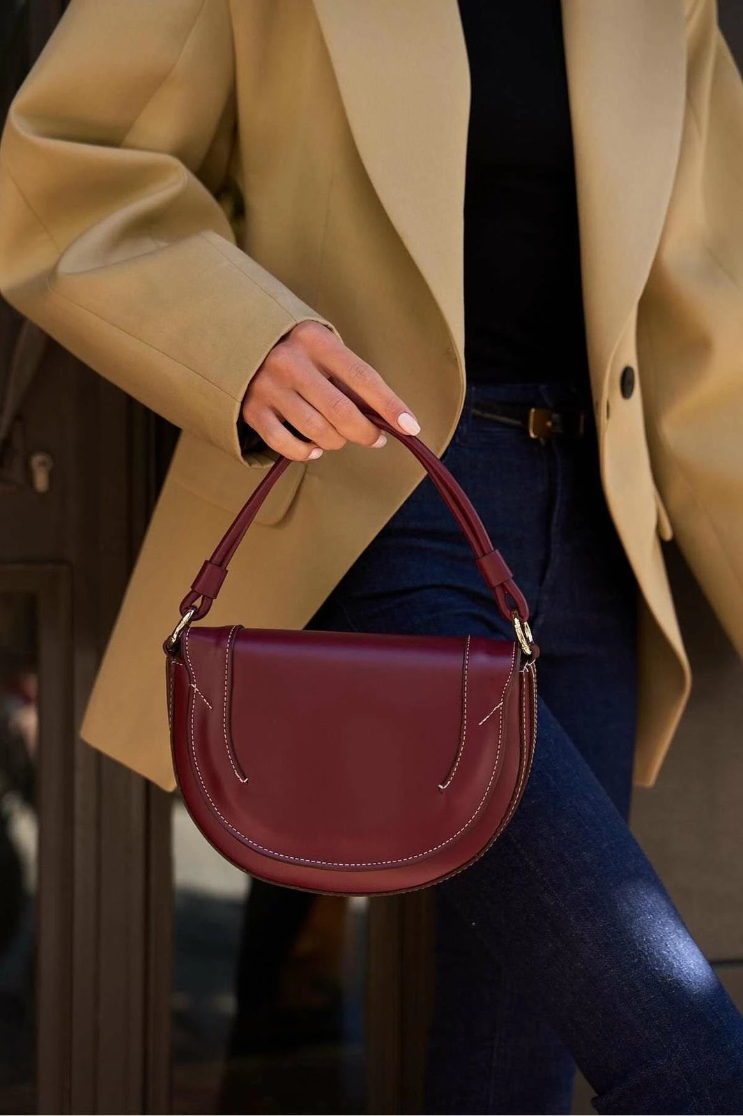 Çantë dore Zoozie Bags, MK1020225SV10-008, ngjyrë e kuqe klaret