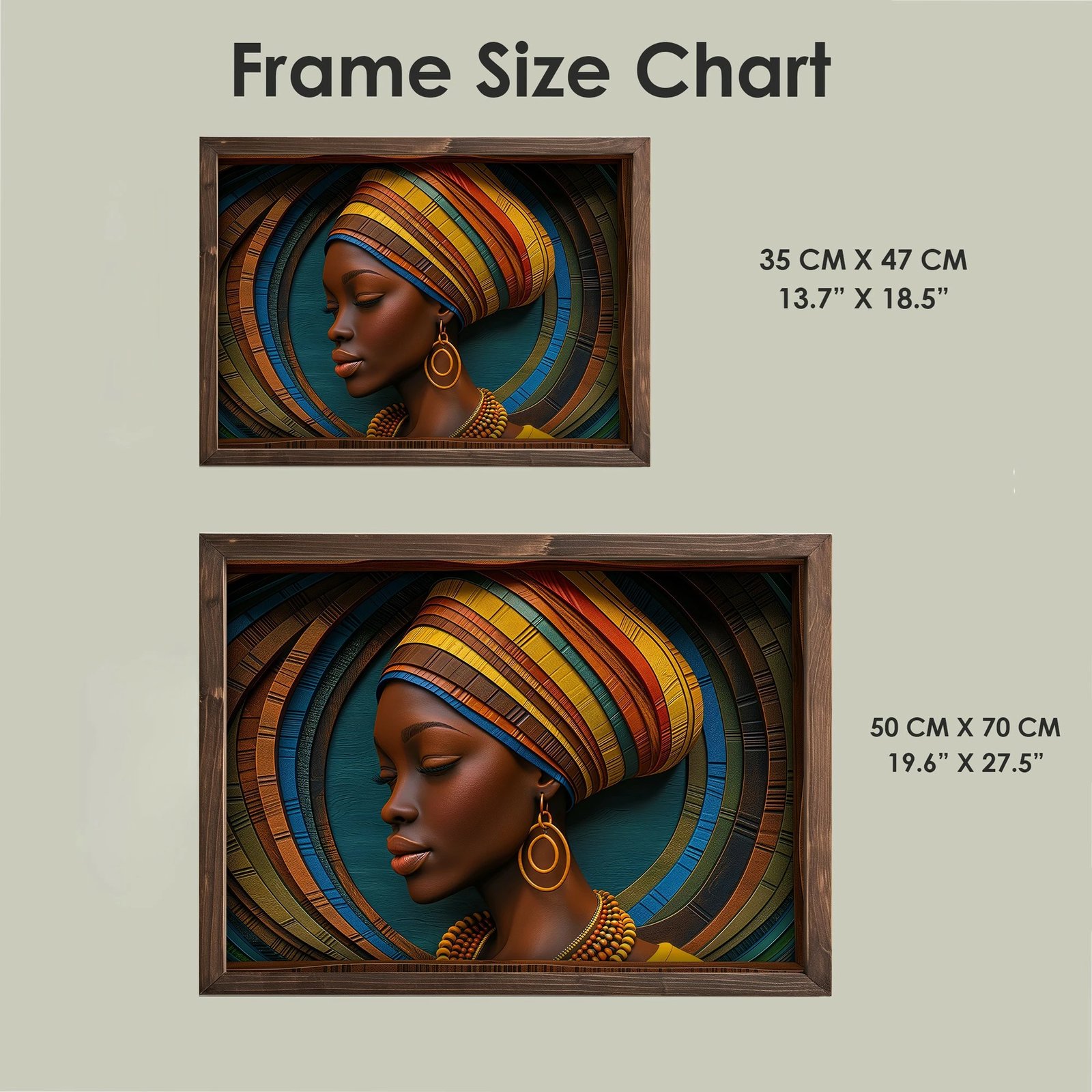 Pikturë dekorative me kornizë MDF, shumëngjyrëshe, Wallity, TUN122-L, 35x47x2 cm