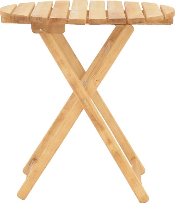 Tavolinë Letna dru ahu solid, ngjyrë natyrale, D60x75cm