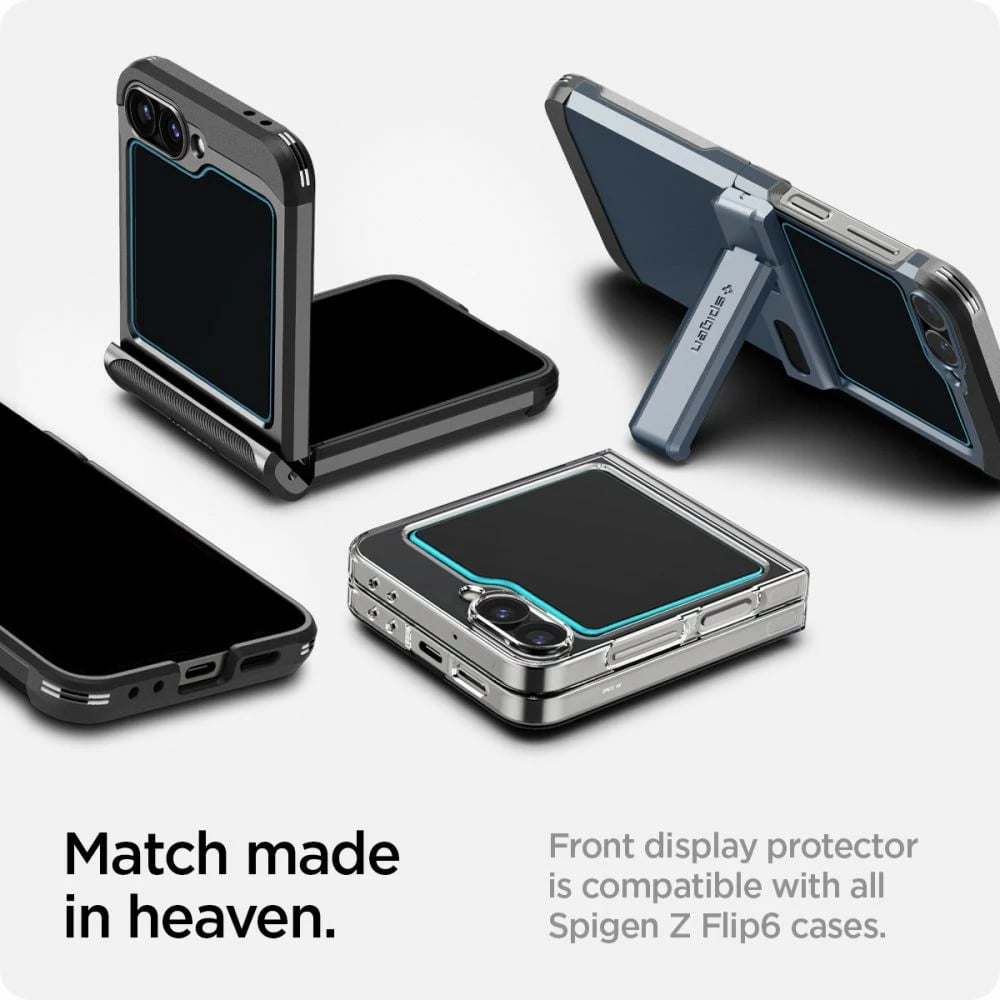 Xham i temperuar Spigen Glas.tR EZ Fit për Samsung Galaxy Z Flip 6, 2 copë