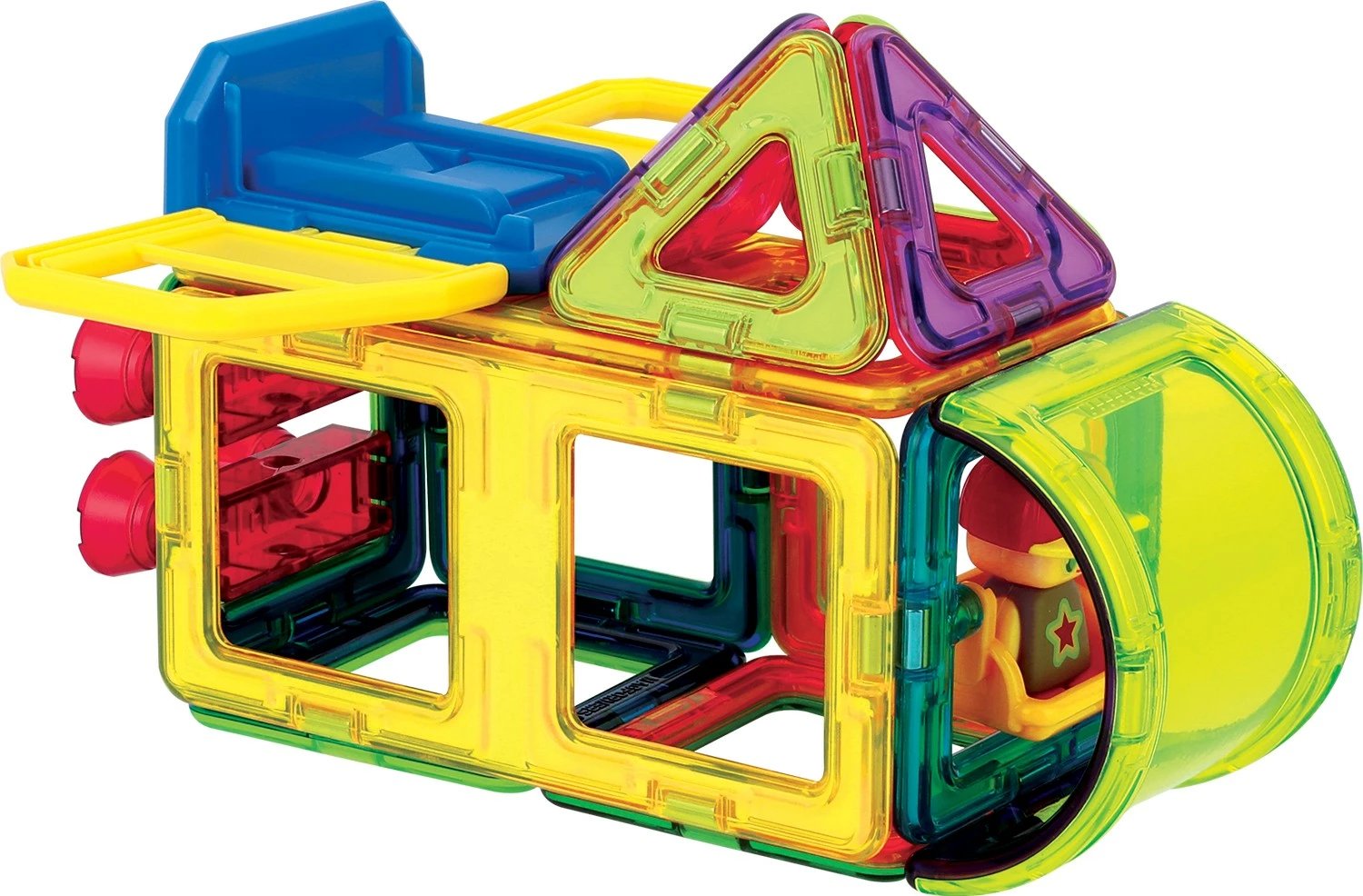 Set lodrash magnetike Magformers City Go, 25 pjesë, shumëngjyrëshe