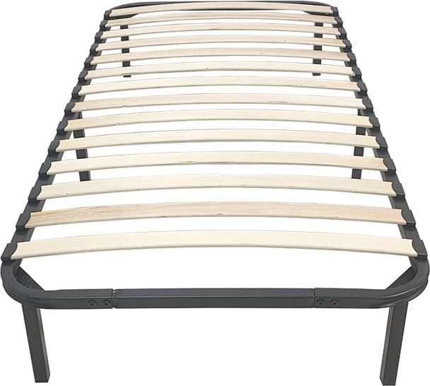 Kornizë krevati metalike Amaso, ngjyrë e zezë, 90x190x28cm