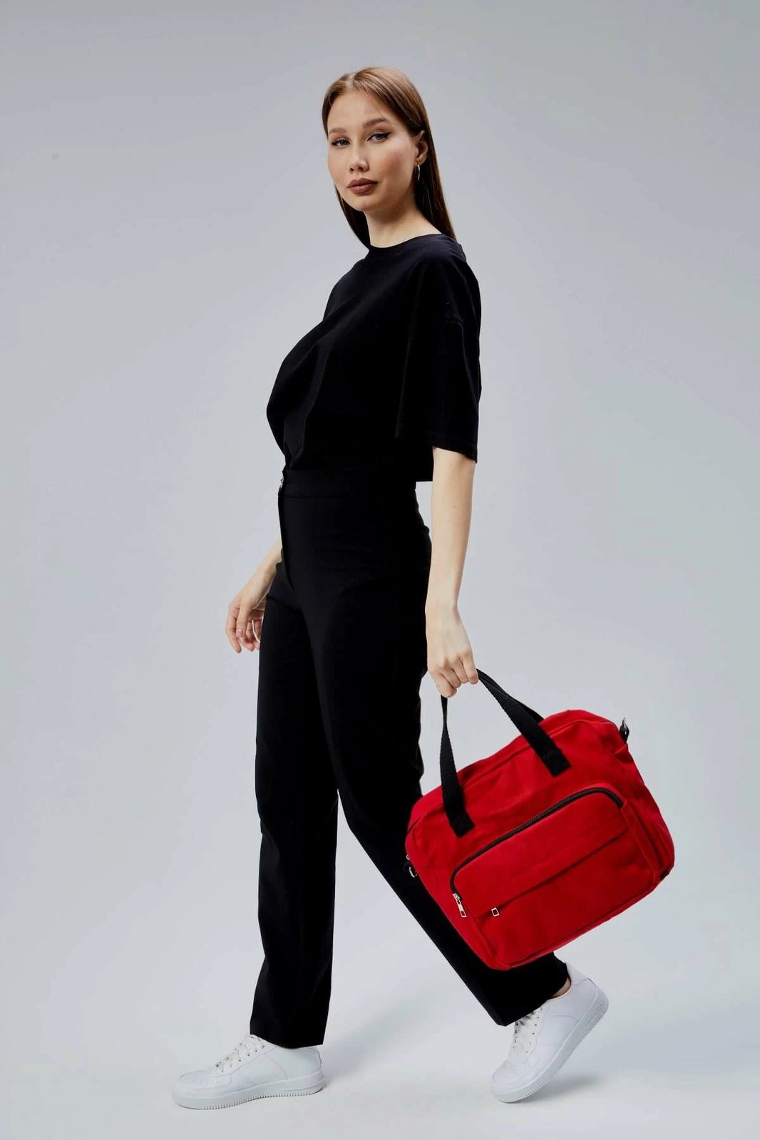 Çantë tote e kuqe, Zoozie Bags, 2386