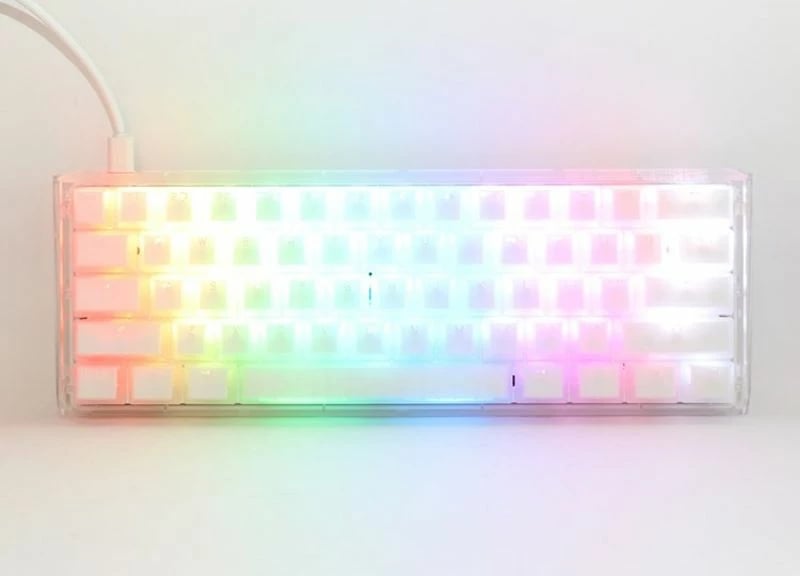 Tastierë gaming Ducky One 3 Aura White Mini, e bardhë