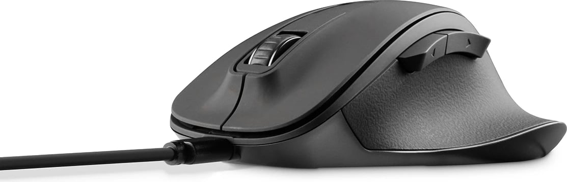 Maus pa tela, Hama MW-500 V2, bateri e rikarikueshme, 800/1200/1600 DPI, 2.4GHz USB-A, i djathtë, zi