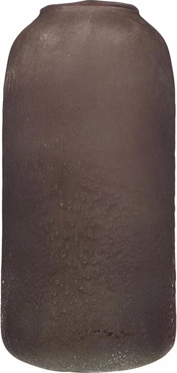 Vazo qelqi, ngjyrë e kuqe, 12x12x25cm