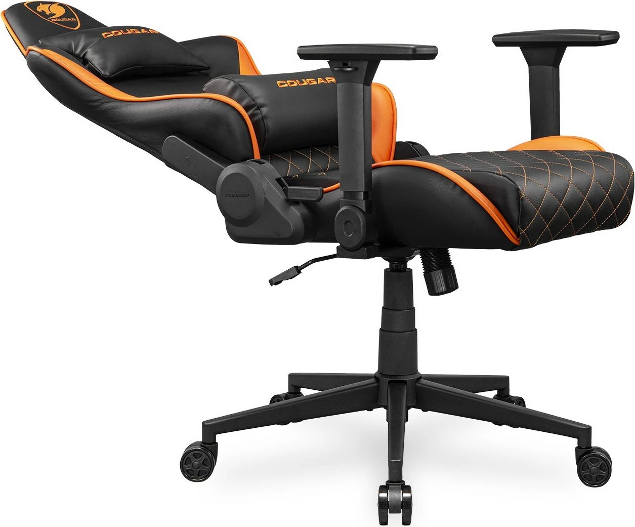 Karrige gaming Cougar Armor One V2, e zezë/portokalli