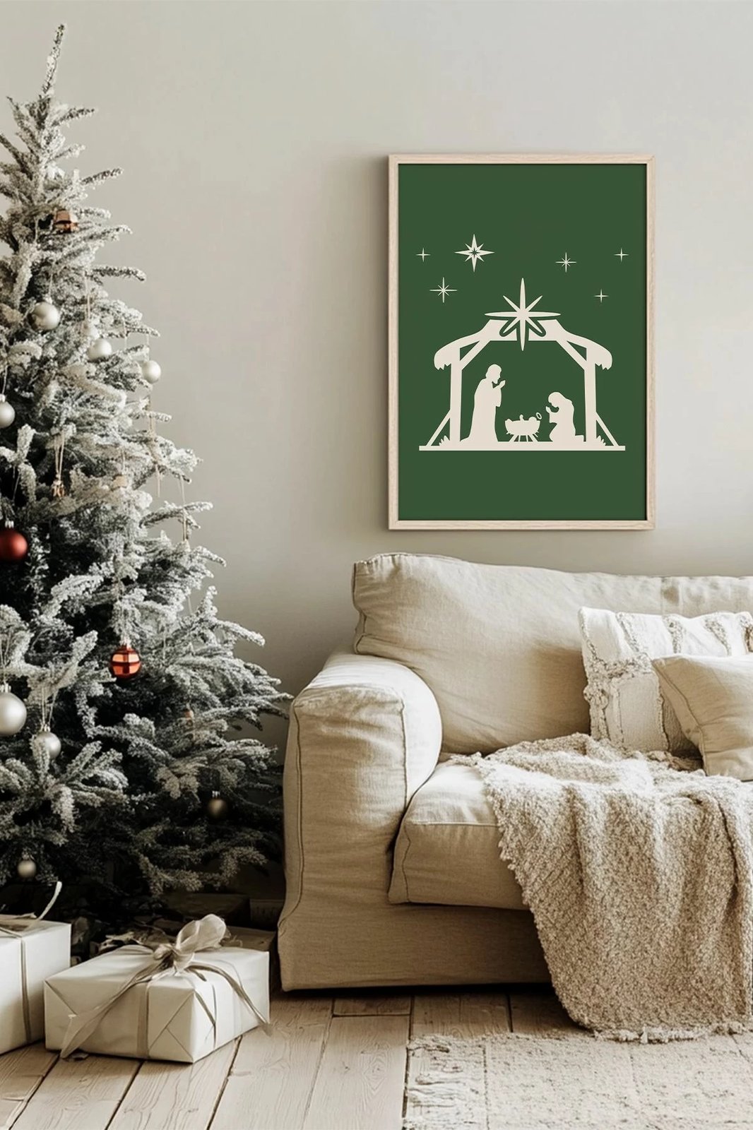 Pikturë dekorative me kornizë, shumëngjyrëshe, Wallity, Nwyearsngmdl31, 33x48cm