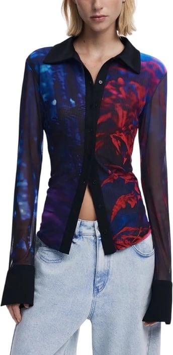 Këmishë Desigual femra e zezë