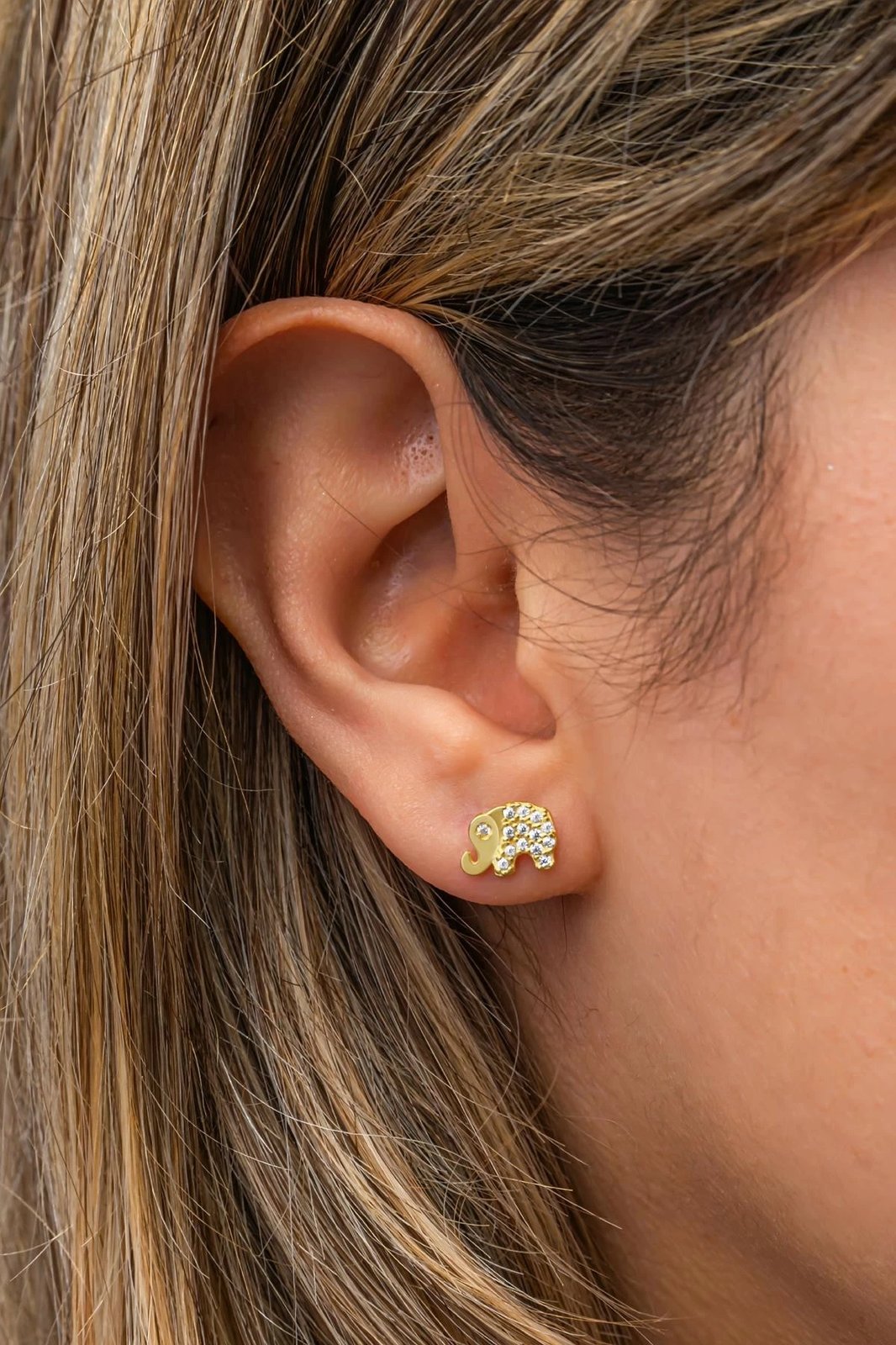 Vathë argjendi në formë elefanti, ngjyrë ari, Jumeon, NRZ999632