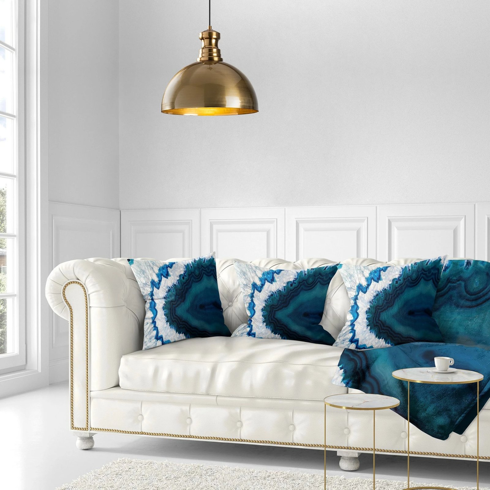 Llambë tavani Opviq, Berceste - 228-S, ngjyrë ari, 40x40cm