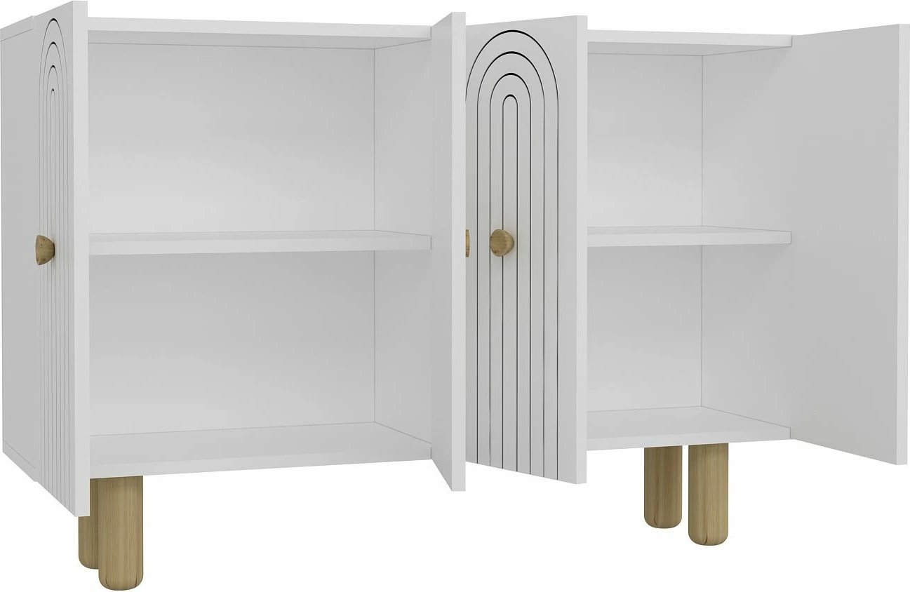 Konsolë moderne, ngjyrë e bardhë, Skye Decor Woise Bohem KM120