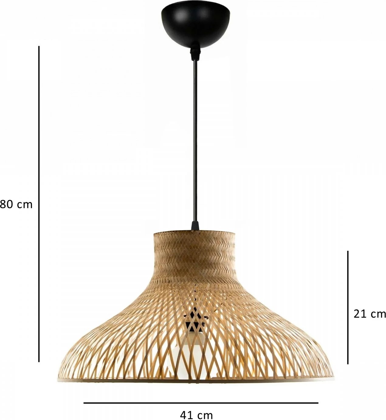 Llambë tavani Opviq, bambu, AYD-3673, bezhë/zezë