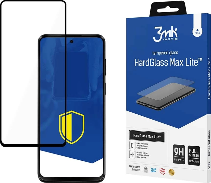 Xham mbrojtës 3mk HardGlass Max Lite për Motorola Moto G13/G23, i zi