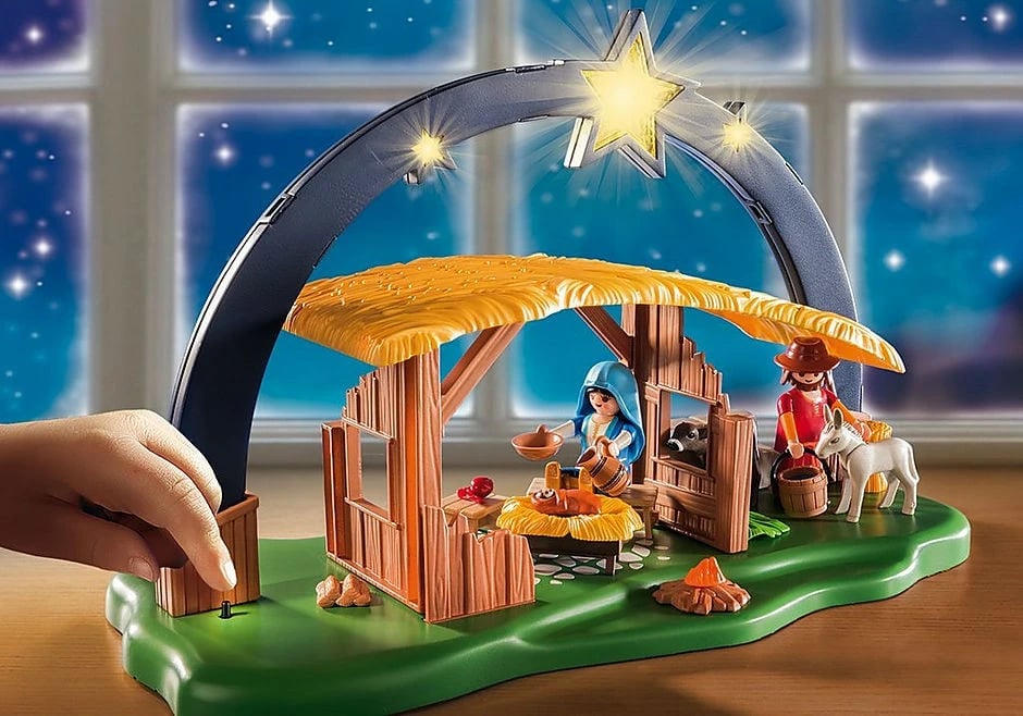 Set lodrash Playmobil Christmas 9494 me ndriçim