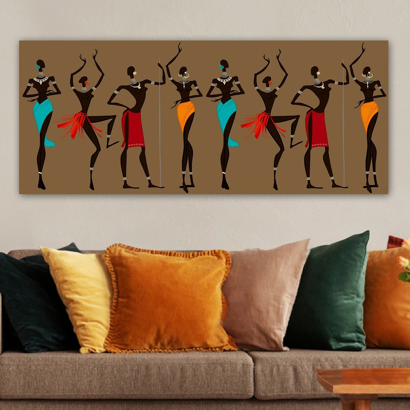 Pikturë dekorative në kanavacë, shumëngjyrëshe, Wallity YTY212585_50120, 50x120cm