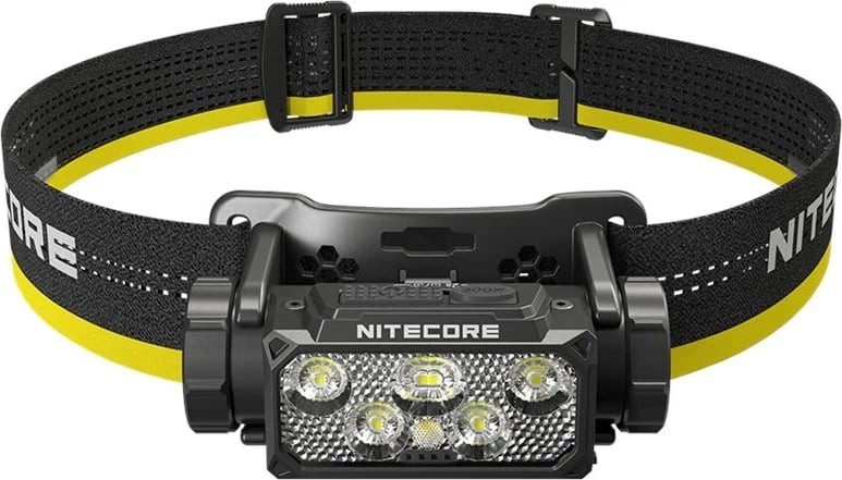 Dritë koke NITECORE HC60 UHE, 1600 lumens, E zezë dhe e verdhë