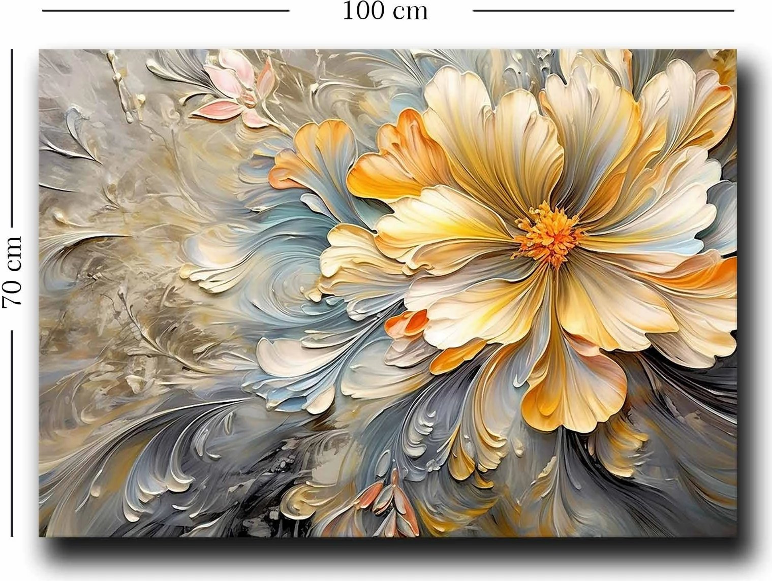 Pikturë dekorative në kanavacë Wallity, shumëngjyrëshe, 70x100cm