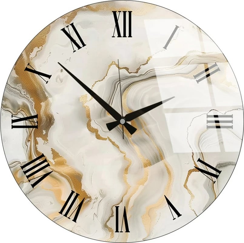 Orë muri dekorative prej xhami, Wallity, Huhu338, 40x40cm