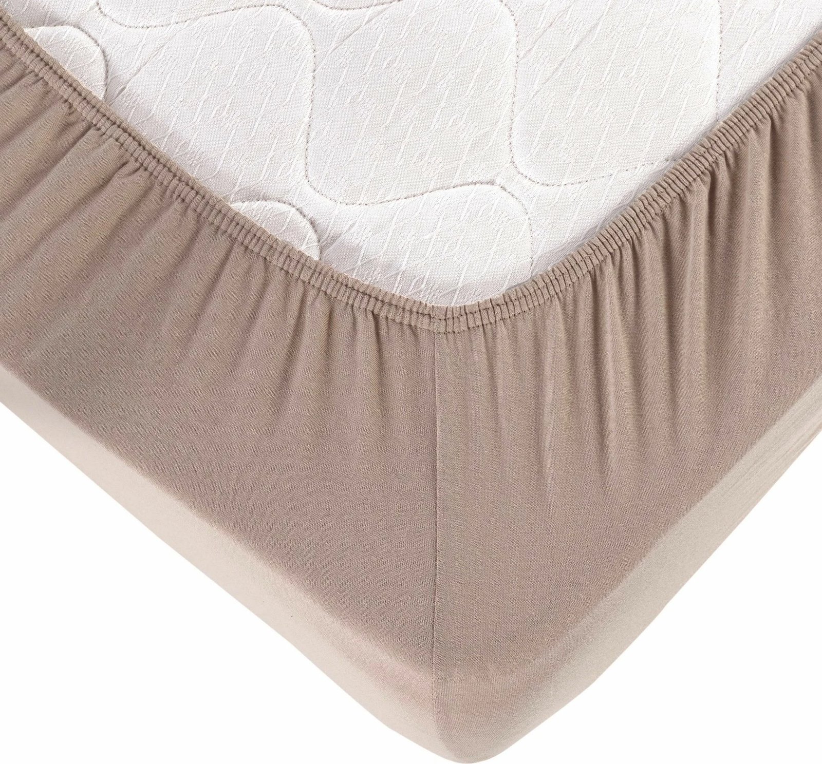 Çarçaf i vogël për dyshek, jersey, ngjyrë kapuçino, L'Essentiel Linge de Maison